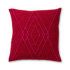 Mystic Square Pillow in Scarlet / Shocking Pink | Alicia Adams Alpaca at Fig Linens and Home
