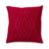 Mystic Square Pillow in Scarlet / Shocking Pink | Alicia Adams Alpaca at Fig Linens and Home