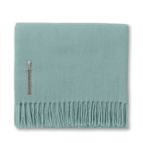 Aqua Throw Blanket - Alicia Adams Alpaca Patmos Throw at Fig Linens and Home