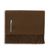 Cognac Throw Blanket - Alicia Adams Alpaca Patmos Throw at Fig Linens and Home