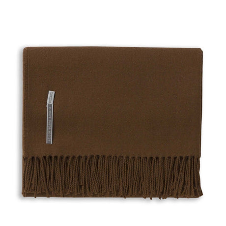 Cognac Throw Blanket - Alicia Adams Alpaca Patmos Throw at Fig Linens and Home