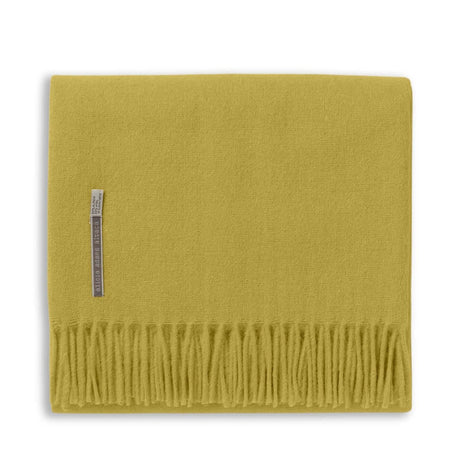 French Yellow Throw Blanket - Alicia Adams Alpaca Patmos Throw at Fig Linens and Home