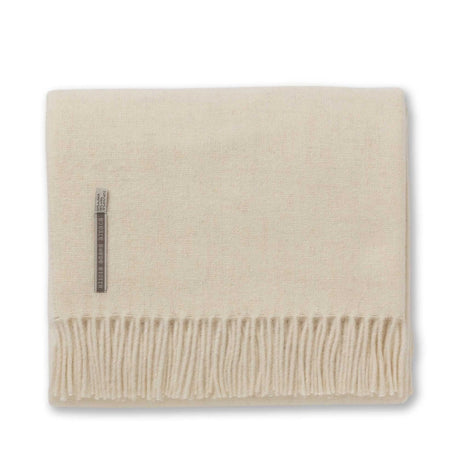 Ivory Throw Blanket - Alicia Adams Alpaca Patmos Throw at Fig Linens and Home