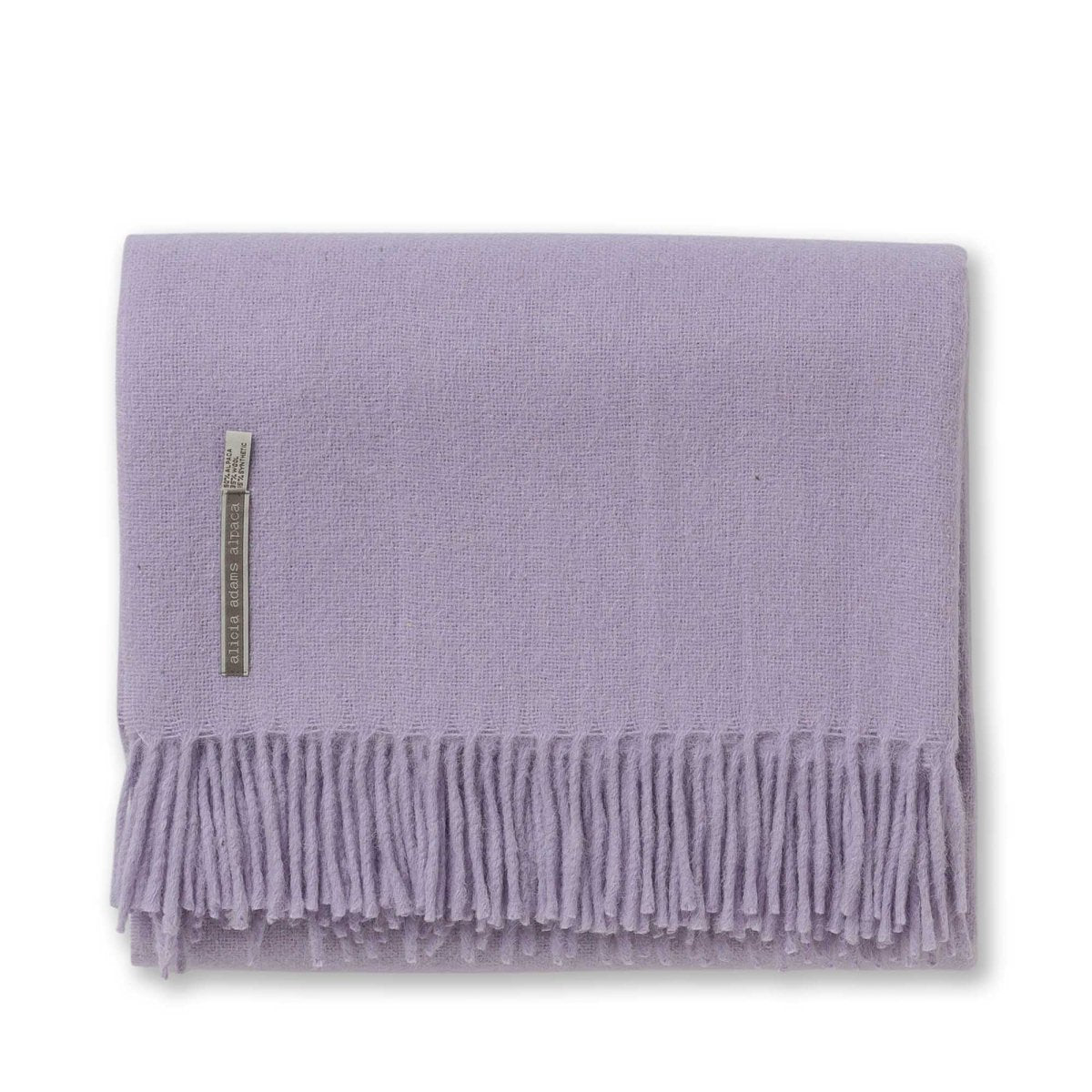 Lavender Throw Blanket - Alicia Adams Alpaca Patmos Throw at Fig Linens and Home