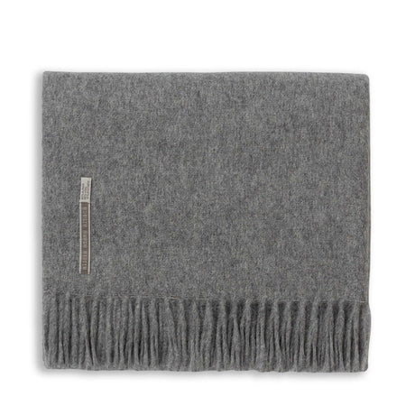 Light Grey Throw Blanket - Alicia Adams Alpaca Patmos Throw at Fig Linens and Home