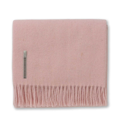 Light Pink Throw Blanket - Alicia Adams Alpaca Patmos Throw at Fig Linens and Home