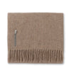 Light Taupe Throw Blanket - Alicia Adams Alpaca Patmos Throw at Fig Linens and Home