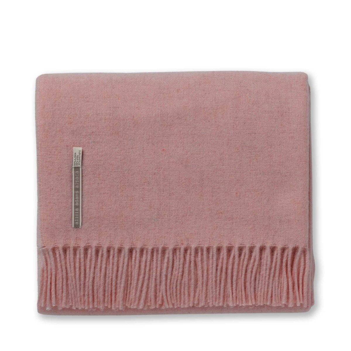Pink Grapefruit Throw Blanket - Alicia Adams Alpaca Patmos Throw at Fig Linens and Home