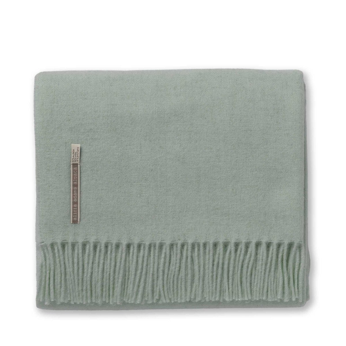 Sage Throw Blanket - Alicia Adams Alpaca Patmos Throw at Fig Linens and Home