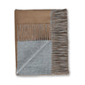 Reversible Throw Camel and Light Grey by Alicia Adams Alpaca at Fig Linens and Home