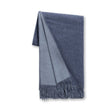 Reversible Throw Denim Blue and Chambray by Alicia Adams Alpaca at Fig Linens and Home