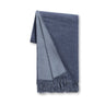 Reversible Throw Denim Blue and Chambray by Alicia Adams Alpaca at Fig Linens and Home