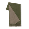 Reversible Throw Hunter and Light Taupe by Alicia Adams Alpaca at Fig Linens and Home