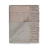 Reversible Throw Light Taupe and Light Grey by Alicia Adams Alpaca at Fig Linens and Home