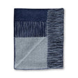 Reversible Throw Navy and Light Grey by Alicia Adams Alpaca at Fig Linens and Home