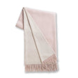 Reversible Throw Pink Powder and Ivory by Alicia Adams Alpaca at Fig Linens and Home