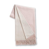 Reversible Throw Pink Powder and Ivory by Alicia Adams Alpaca at Fig Linens and Home