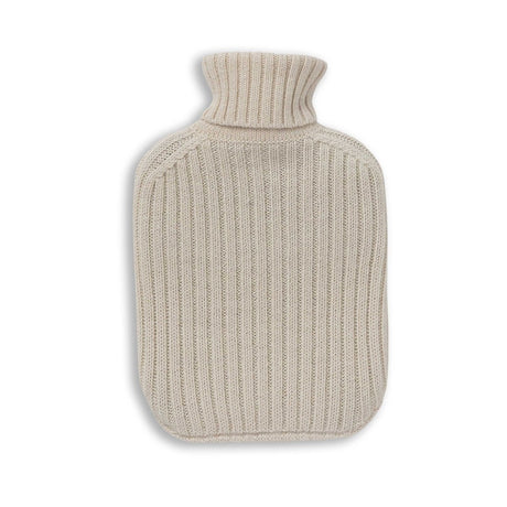 Ribbed Hot Water Bottle in Ivory | Alicia Adams Alpaca at Fig Linens and Home