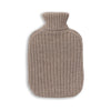 Ribbed Hot Water Bottle in Light Taupe | Alicia Adams Alpaca at Fig Linens and Home