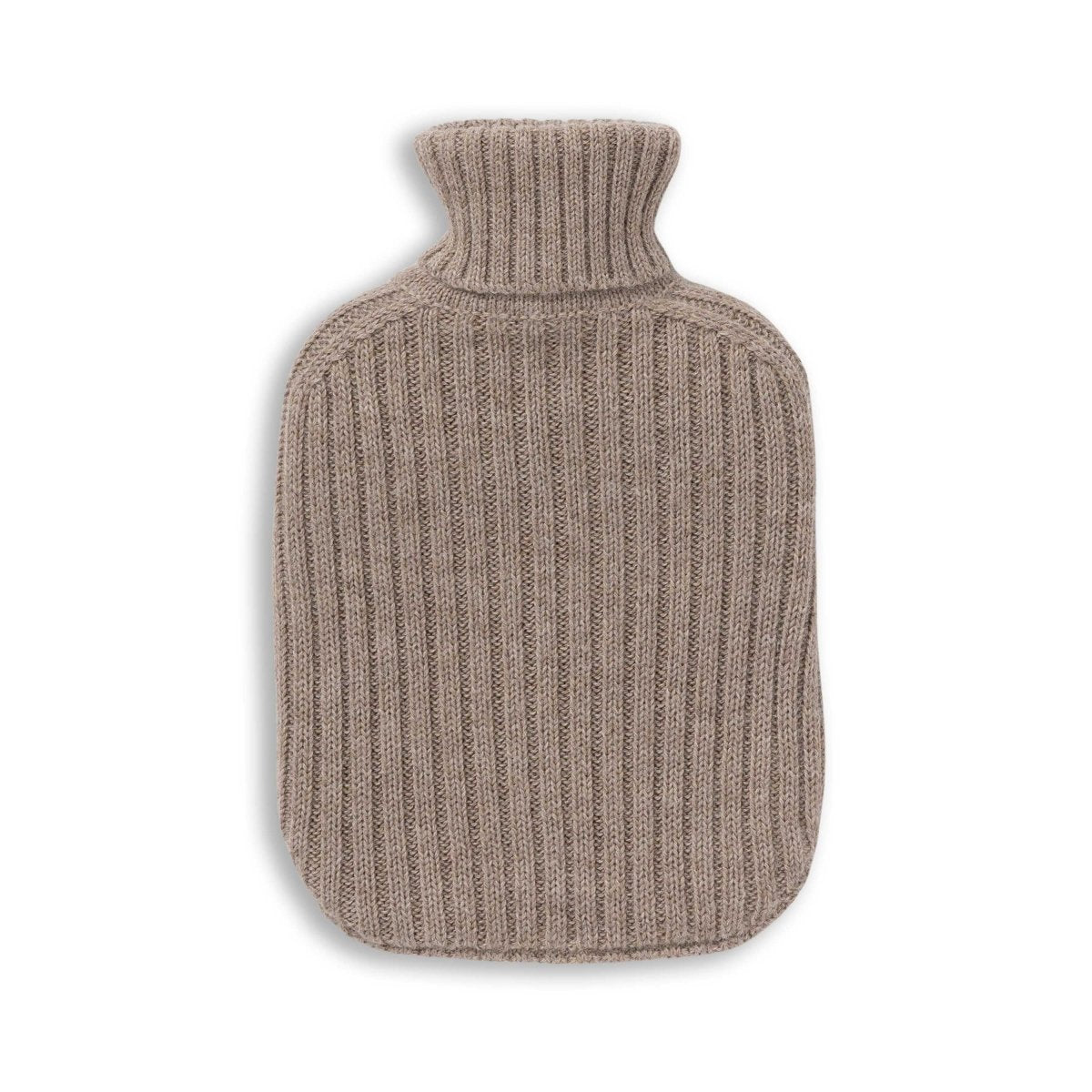 Ribbed Hot Water Bottle in Light Taupe | Alicia Adams Alpaca at Fig Linens and Home