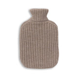 Ribbed Hot Water Bottle in Light Taupe | Alicia Adams Alpaca at Fig Linens and Home