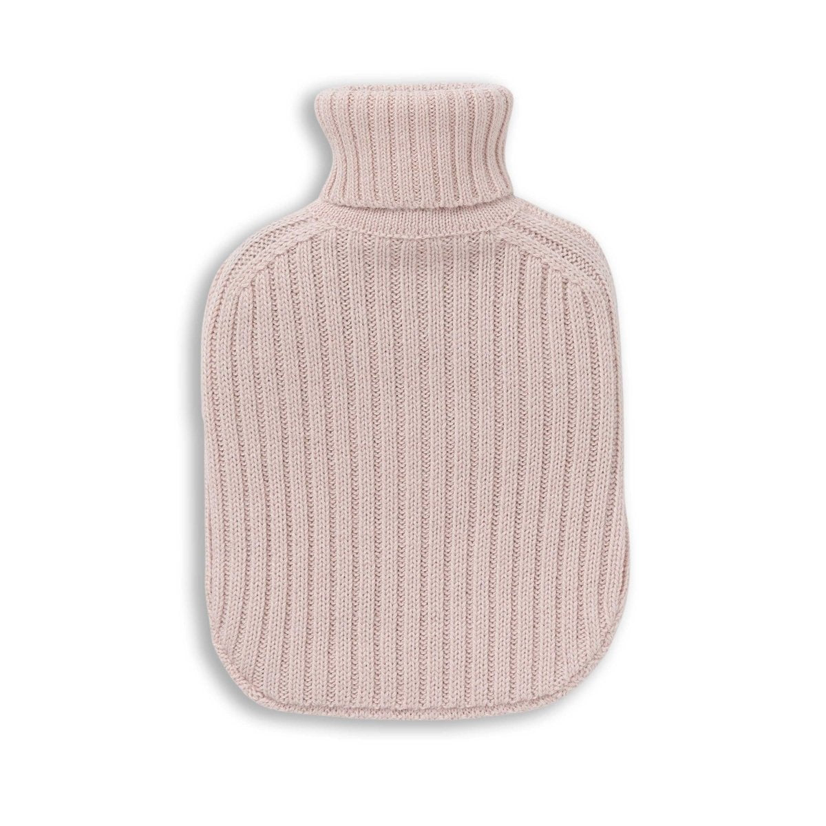 Ribbed Hot Water Bottle in Pink Powder | Alicia Adams Alpaca at Fig Linens and Home