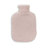 Ribbed Hot Water Bottle in Pink Powder | Alicia Adams Alpaca at Fig Linens and Home