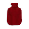 Ribbed Hot Water Bottle in Scarlet | Alicia Adams Alpaca at Fig Linens and Home