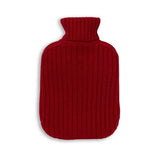 Ribbed Hot Water Bottle in Scarlet | Alicia Adams Alpaca at Fig Linens and Home