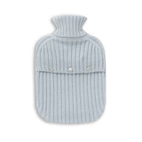 Ribbed Hot Water Bottle by Alicia Adams Alpaca - Button Side at Fig Linens and Home