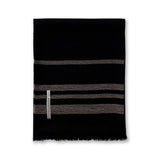 Sail Throw in Black / Taupe | Alicia Adams Alpaca at Fig Linens and Home