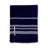Sail Throw in Navy / Ivory | Alicia Adams Alpaca at Fig Linens and Home