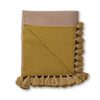 Alicia Adams Alpaca Sydney Blanket in French Yellow and Beige | Fig Linens and Home