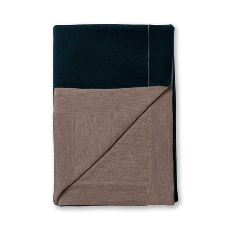 Tokyo Bed Blanket by Alicia Adams Alpaca at Fig Linens and Home - Spruce and Light Taupe