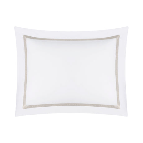 Home Treasures Bedding - ALINA Pillow Shams- WHITE / DUNE at Fig Linens and Home