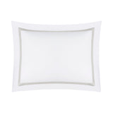 Home Treasures Bedding - ALINA Pillow Shams- WHITE / SHORE at Fig Linens and Home