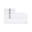 Home Treasures Bedding - ALINA Bed Sheets and Pillowcases - WHITE / COAST at Fig Linens and Home