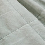 Swatch of Amsterdam Shore Blue Coverlet | Pom Pom at Home at Fig Linens and Home