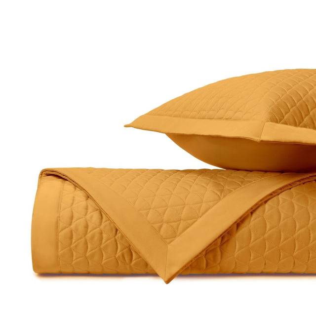 ANASTASIA Quilted Coverlet in Marigold by Home Treasures at Fig Linens and Home