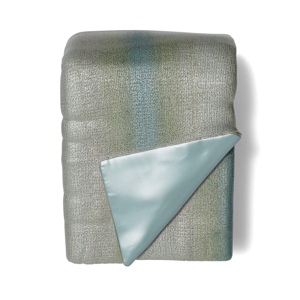 Anguilla Aqua Throw by Ann Gish at Fig Linens and Home