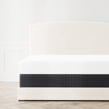 Ann Gish Charmeuse Channel Quilted Box Spring Cover by Ann Gish shown on Bed in Charcoal