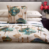 Close up Opium Azure Bedding by Ann Gish at Fig Linens and Home