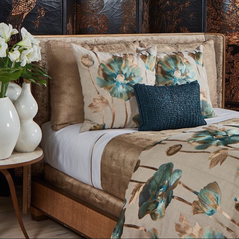 LIfestyle Opium Azure Bedding by Ann Gish at Fig Linens and Home