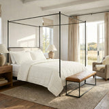 Ready-to-Bed 2.0 Cotton Canvas Coverlet Set by Ann Gish - Bone at Fig Linens and Home | Lifestyle