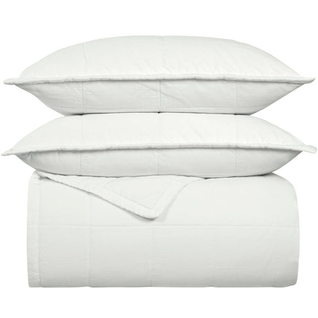 Ready-to-Bed 2.0 Cotton Canvas Coverlet Set by Ann Gish - Bone at Fig Linens and Home