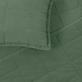 Forest Green Fabric Swatch - Ready-to-Bed 2.0 Cotton Canvas Coverlet Set by Ann Gish