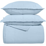 Ready-to-Bed 2.0 Cotton Canvas Coverlet Set by Ann Gish - Powder Blue at Fig Linens and Home