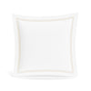 Euro Sham in White and Pumice | Ready-to-Bed 2.0 Cotton & Trim Pillow Shams by Ann Gish