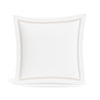 Euro Sham in White and Silver | Ready-to-Bed 2.0 Cotton & Trim Pillow Shams by Ann Gish