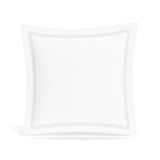 Euro Sham in White and White | Ready-to-Bed 2.0 Cotton & Trim Pillow Shams by Ann Gish